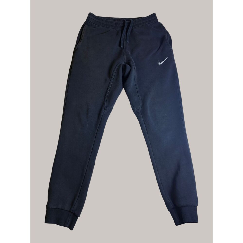 Nike Sportswear Fleece Jogger Sweatpants Men's Small Black Swoosh